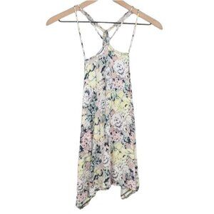 Kimchi Blue Urban Outfitters multicolor pastel floral strappy tank extra small